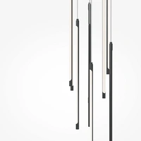 Maytoni Moderne Pendelleuchte Light stick LED incl. in Schwarz aus Aluminium, Metall 46 W für Küche, Schlafzimmer, Wohnzimmer, Esszimmer, Lobby Maytoni Moderne Pendelleuchte Light stick LED incl. in Schwarz aus Aluminium, Metall 46 W für Küche, Schlafzimmer, Wohnzimmer, Esszimmer, Lobby