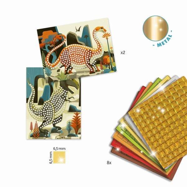 DJECO Metallische Dinosaurier