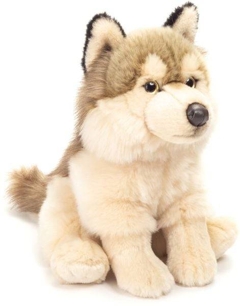 Teddy-Hermann - Wolf sitzend, 29 cm