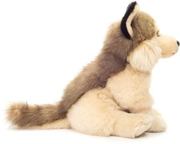 Teddy-Hermann - Wolf sitzend, 29 cm