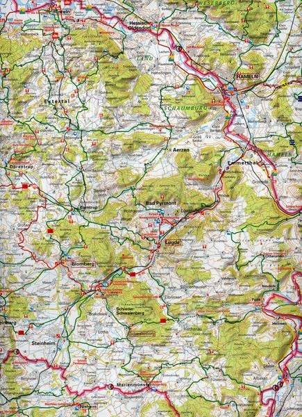 ADFC-Radtourenkarte 11 Ostwestfalen Sauerland 1:150.000, reiß- und wetterfest, E-Bike geeignet, GPS-Tracks Download