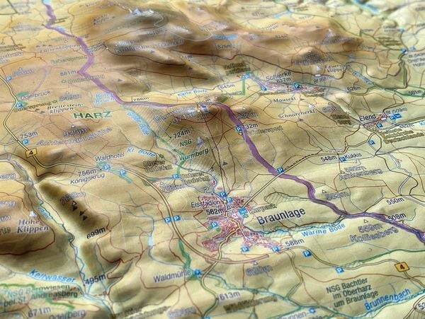 Relief Harz 1:110.000
