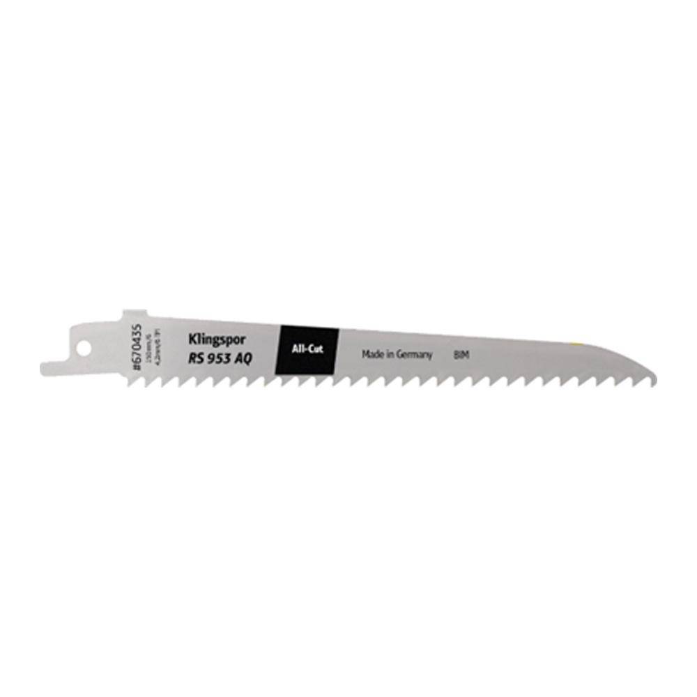 Bi-Metall-Säbelsägeblatt - RS 953 AQ Special - Maße 19 x 230 x 1,27 - Nutzlänge 210 mm - Materialstärke 6 bis 170 mm - VE 5 Stück - Preis per VE