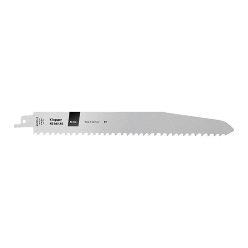 Bi-Metall-Säbelsägeblatt - RS 983 AS Special - für Holz und Kunststoff - Maße 25,4 x 230 x1,57 mm - Nutzlänge - 210 mm - Materialstärke 20 bis 1