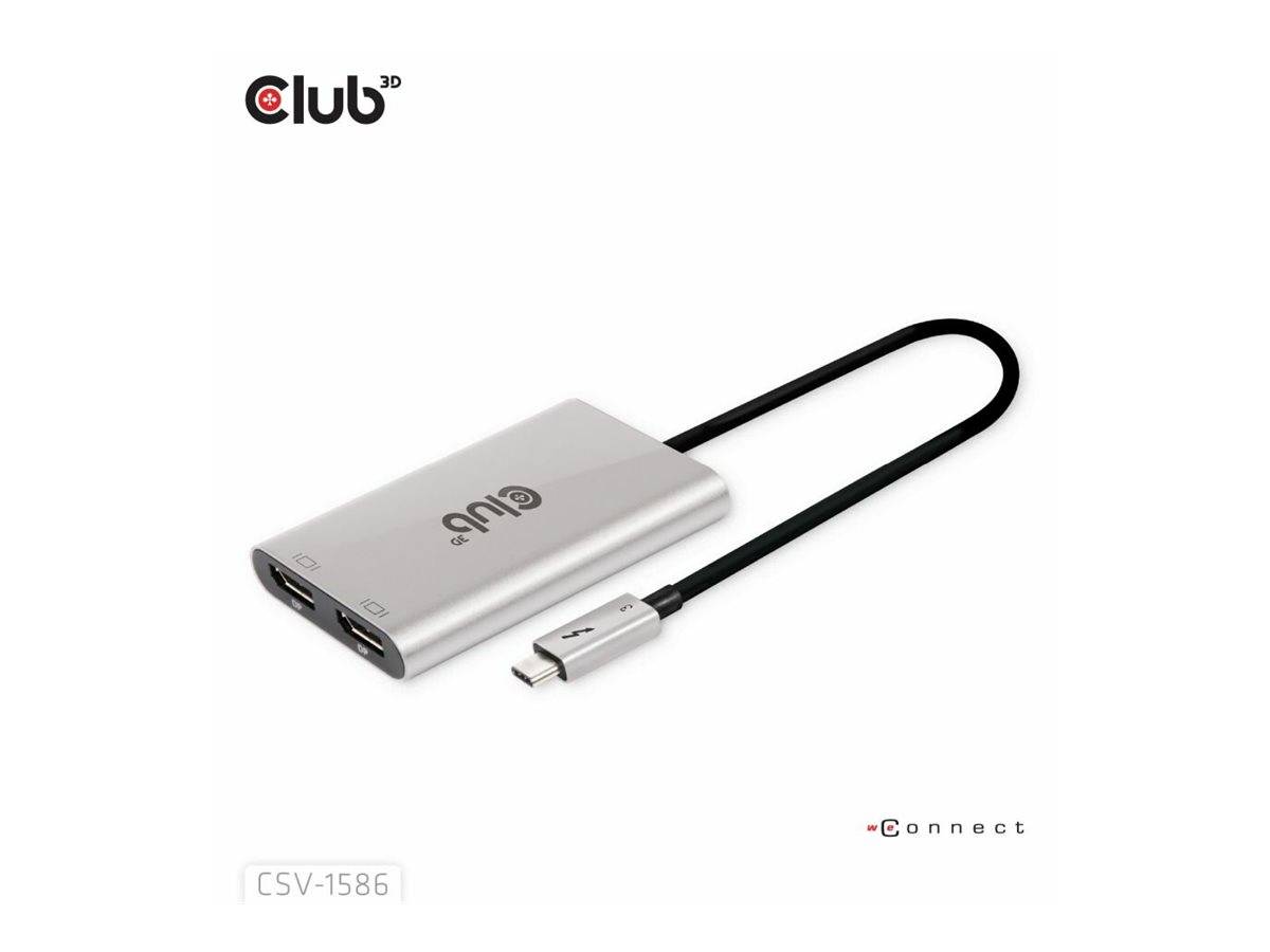 Club 3D - Videoadapter - 24 pin USB-C (M) zu DisplayPort (W)