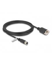 Delock M12 Kabel D-kodiert 4 Pin Buchse zu RJ45 zum Einbau Cat.5e FTP 3 m CAT 5e 3 m 4-polig Schwarz