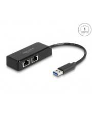 Delock USB Typ-A Adapter zu 2 x Gigabit LAN