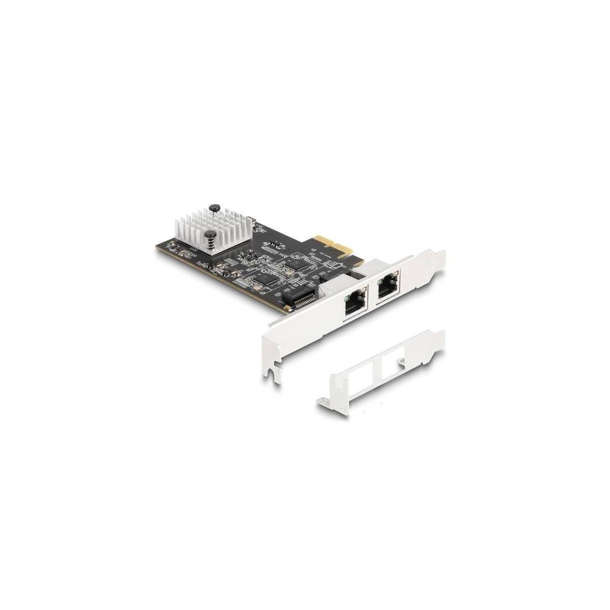 81261 - Delock PCI Express x2 Karte zu 2 x RJ45 5 Gigabit LAN RTL8126