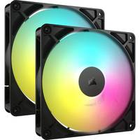 Corsair RS140 ARGB - Gehäuselüfter - 140 mm - Schwarz (Packung mit 2)
