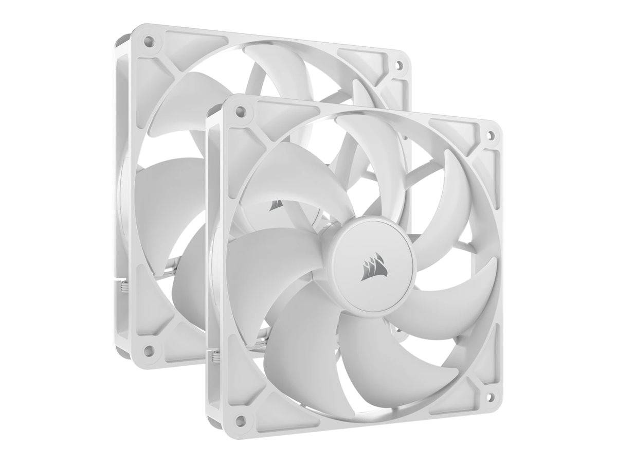 CORSAIR Lüfter 140*140*25 RS140 WHITE PWM Dual Pack