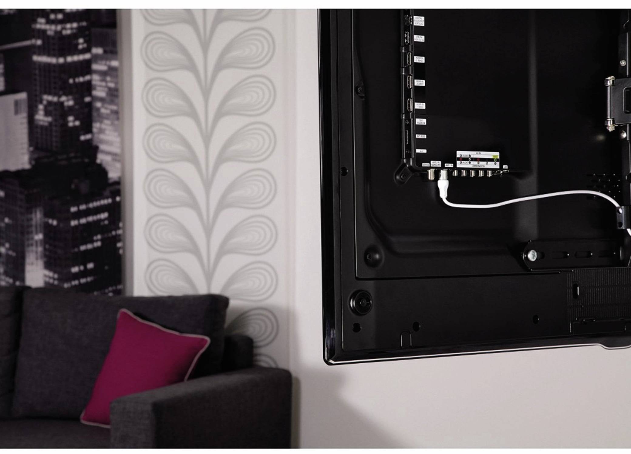 THOMSON Antennenanschlusskabel Stecker/Stecker, weiß, 1,5 m, vergoldet