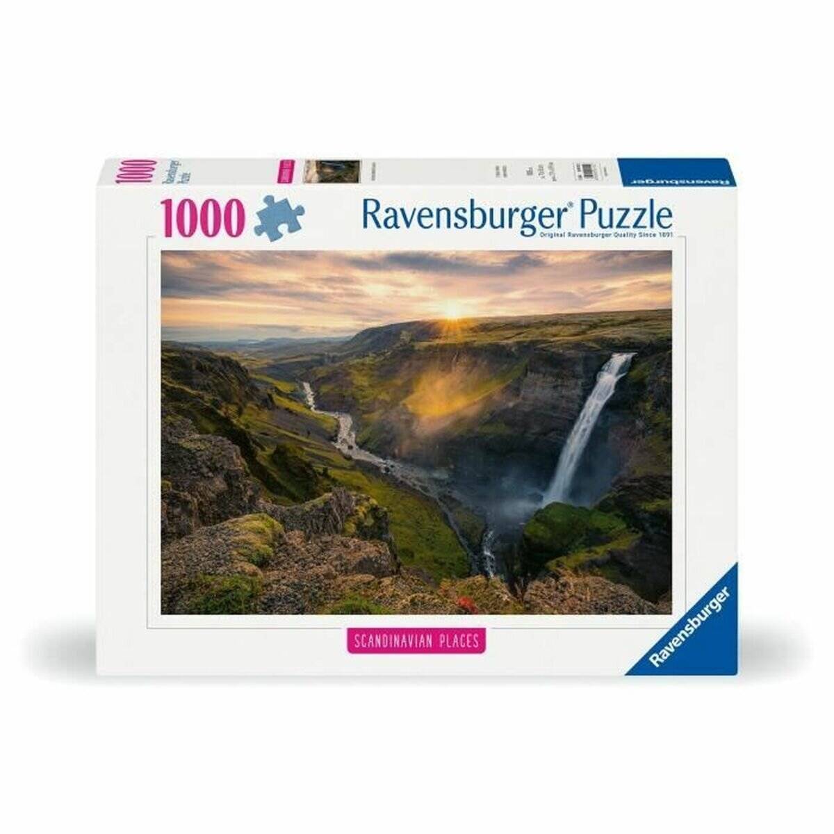 RAVENSBURGER Puzzle Haifoss Wasserfall, Island 1000 dlks