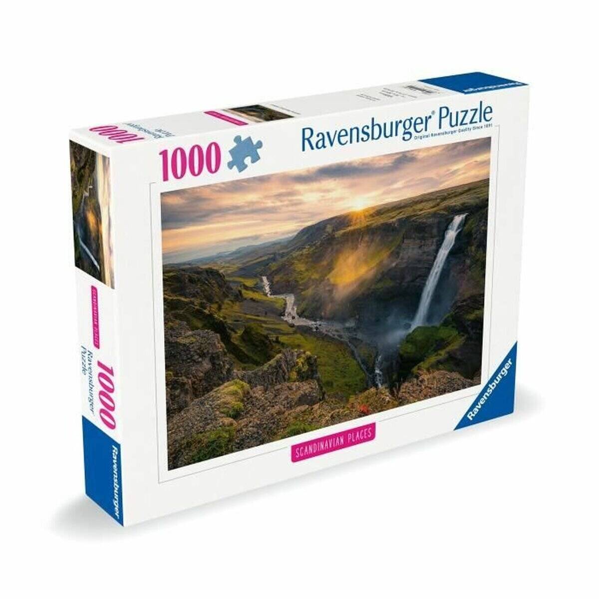 RAVENSBURGER Puzzle Haifoss Wasserfall, Island 1000 dlks