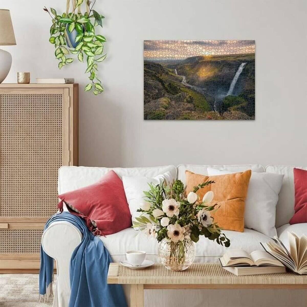 RAVENSBURGER Puzzle Haifoss Wasserfall, Island 1000 dlks