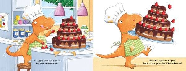 Morgens früh um sechs gähnt der kleine Rex