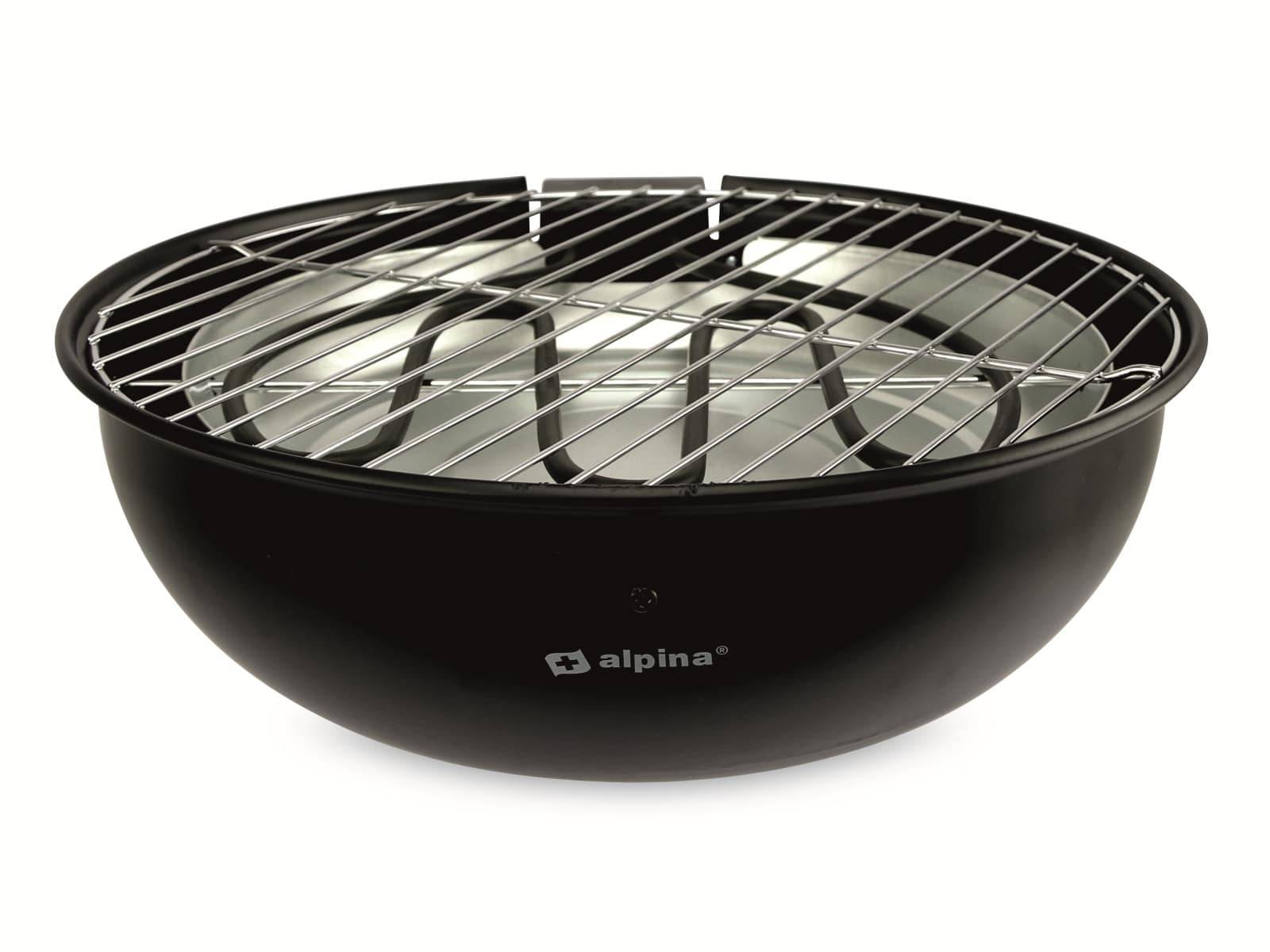 ALPINA Elektro-Tischgrill, 1250 W, Ø 300 mm