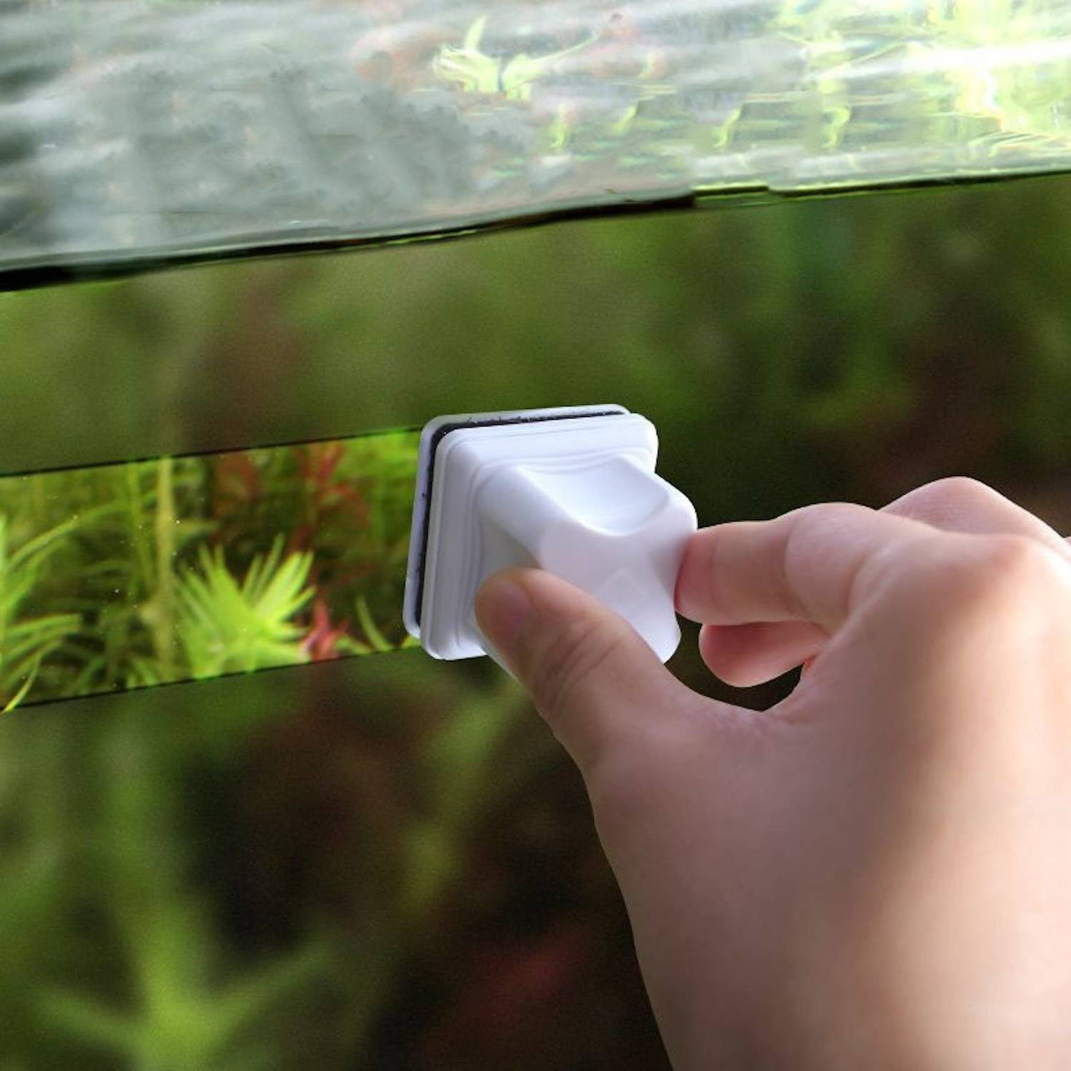 Magnetische Aquariumbürste Doppelseitige Reinigungsbürste Algen Moos
