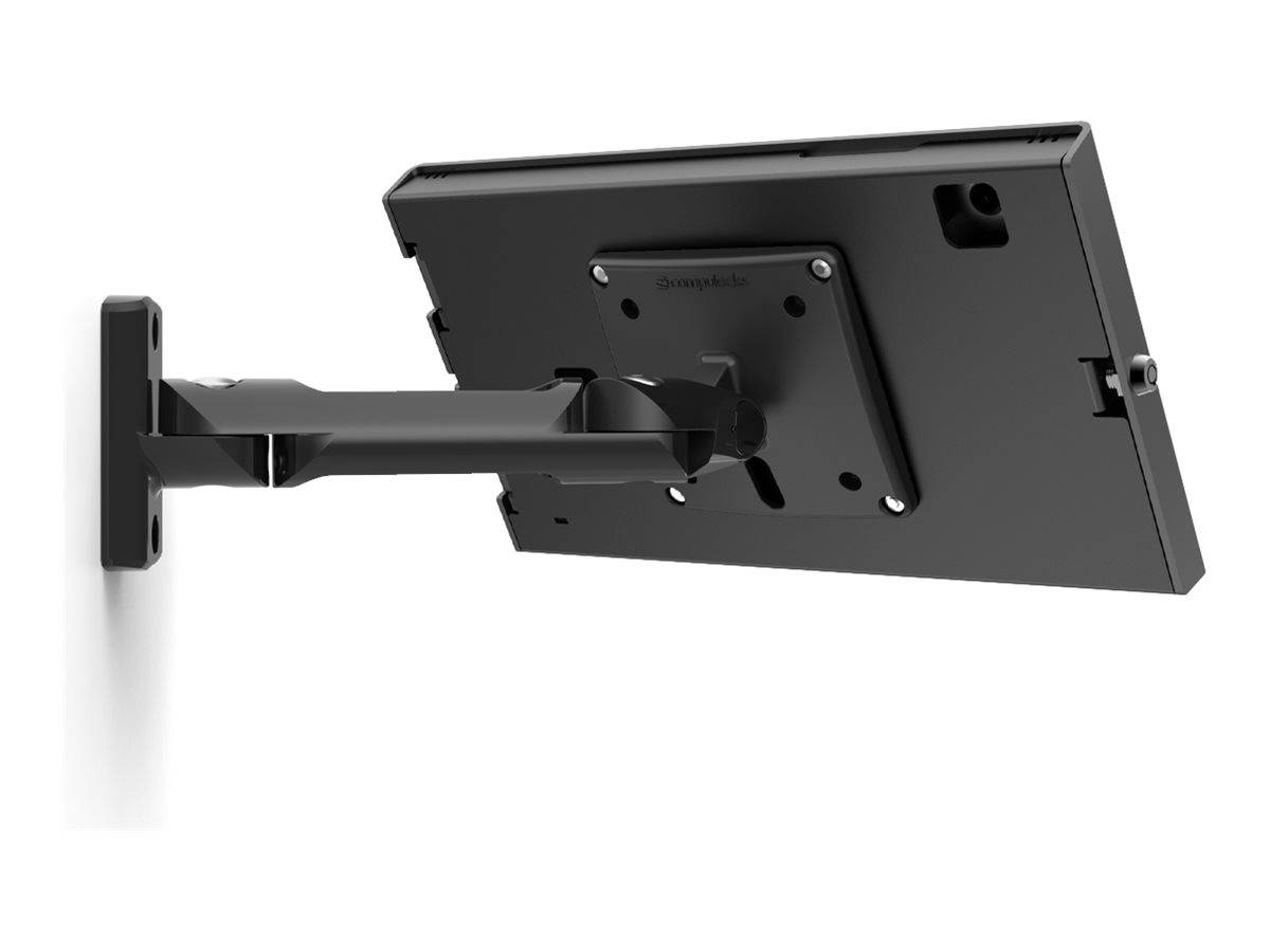 Compulocks Galaxy Tab S9/S9FE 10.9"" Apex Enclosure Swing Wall Mount Black - Befestigungskit - swing arm, exposed front/b