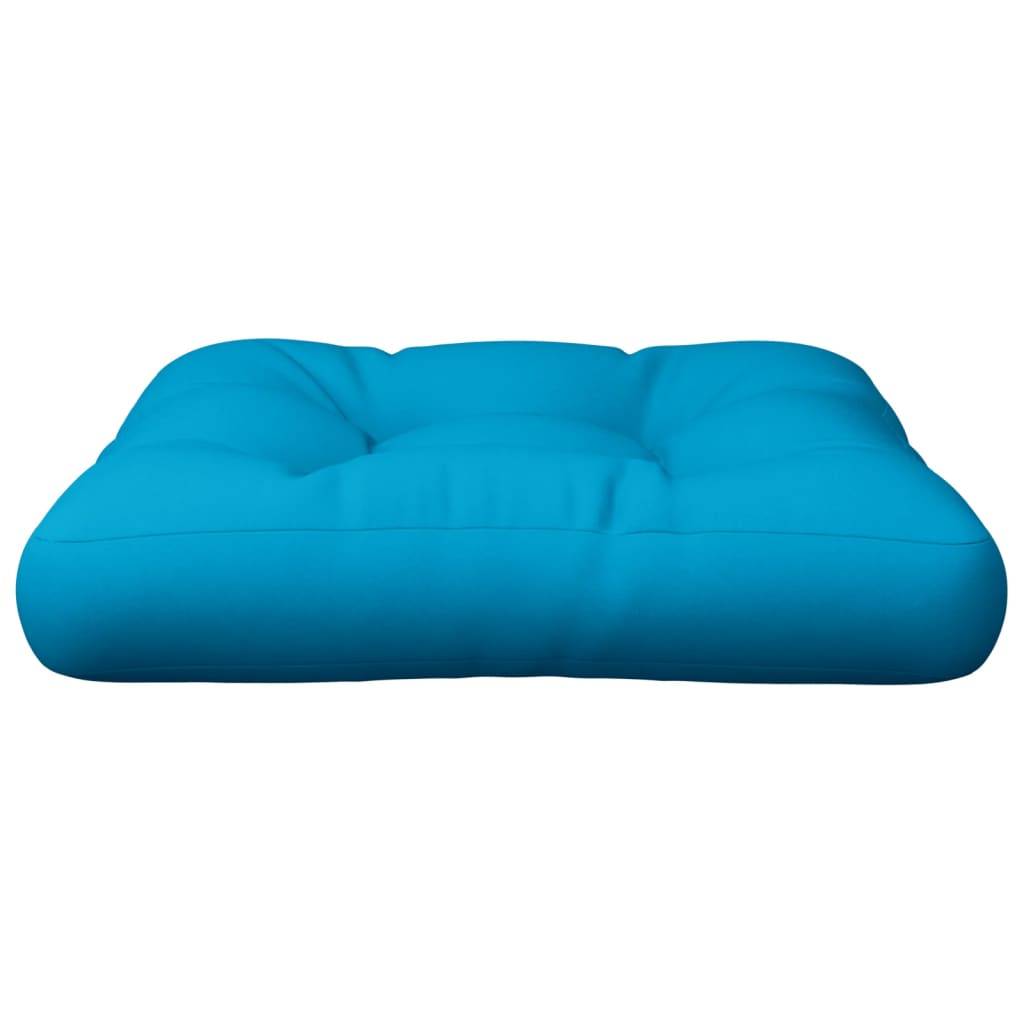 vidaXL Palettenkissen Blau Stoff