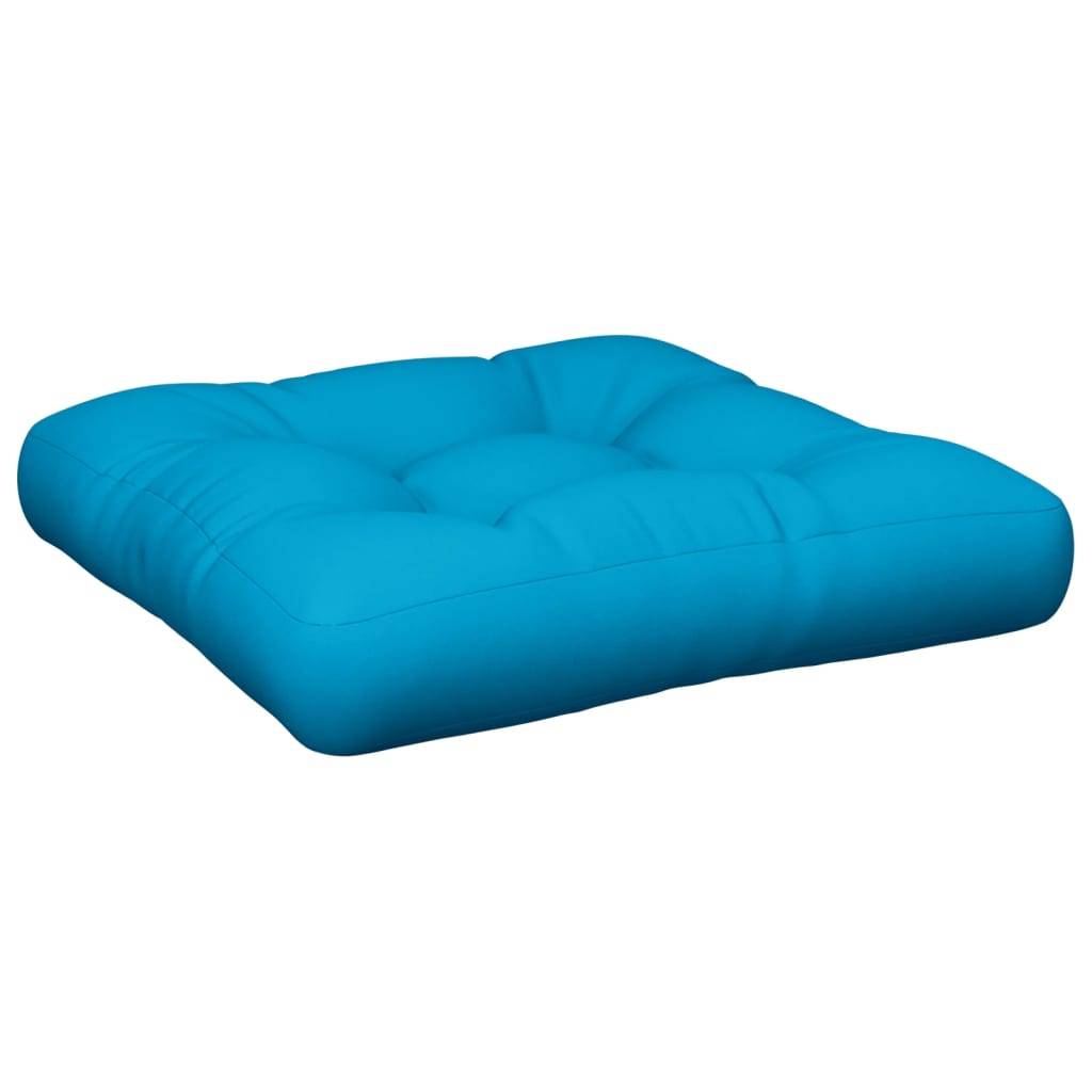vidaXL Palettenkissen Blau Stoff