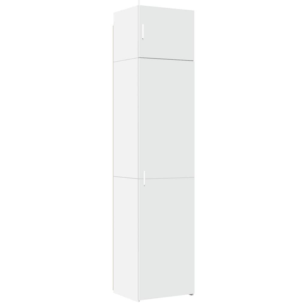 vidaXL Hochschrank Schmal Weiß 50x42,5x225 cm Holzwerkstoff