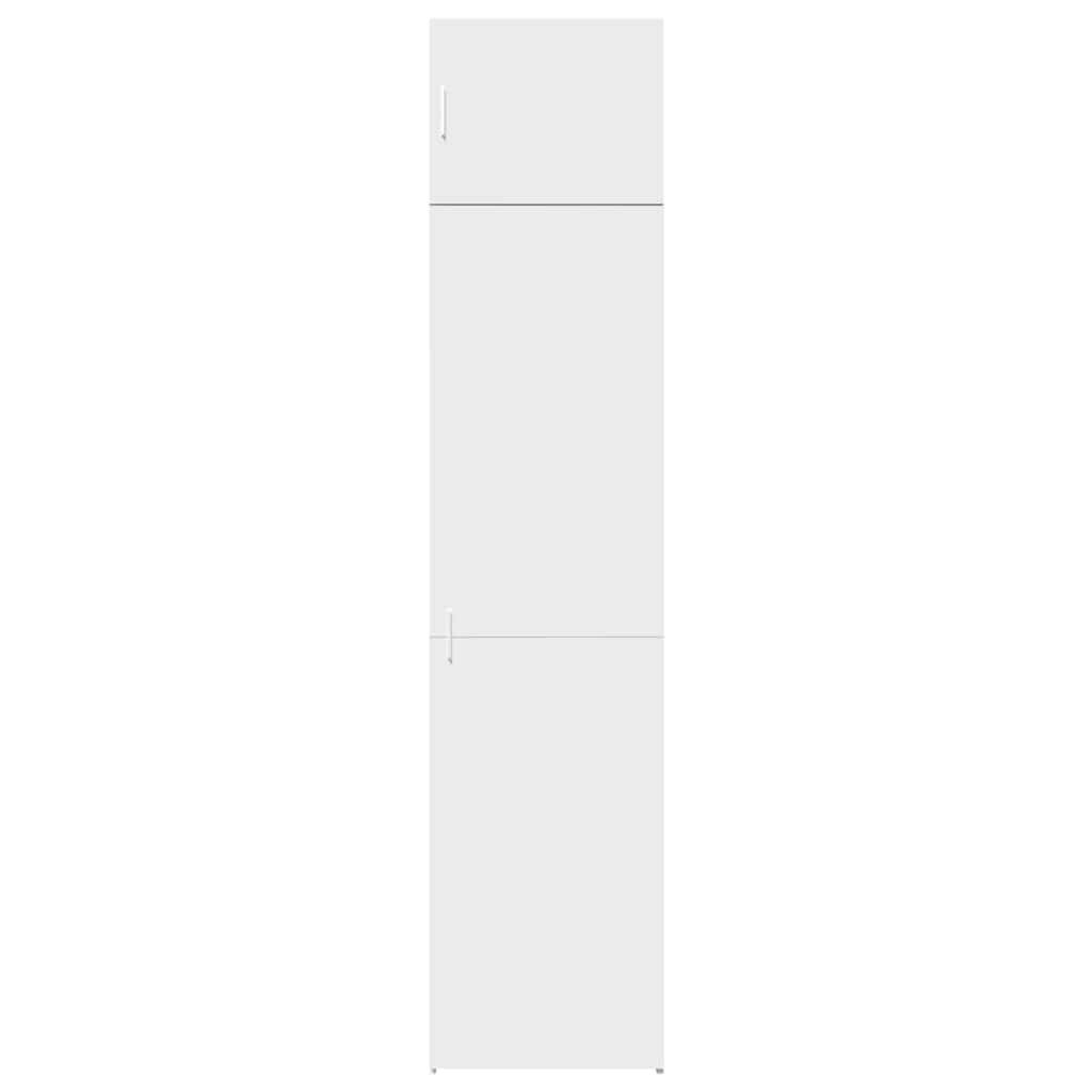 vidaXL Hochschrank Schmal Weiß 50x42,5x225 cm Holzwerkstoff