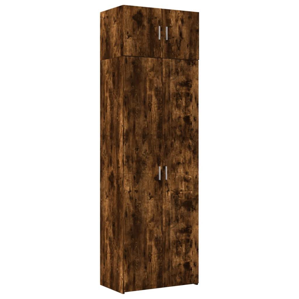 vidaXL Hochschrank Räuchereiche 70x42,5x225 cm Holzwerkstoff