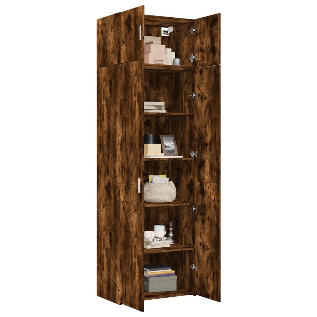 vidaXL Hochschrank Räuchereiche 70x42,5x225 cm Holzwerkstoff