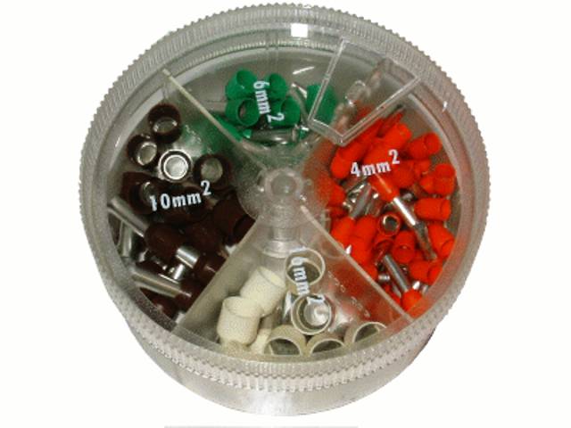Sortiment 4mm²-16mm² Aderendhülsen (Streudose)