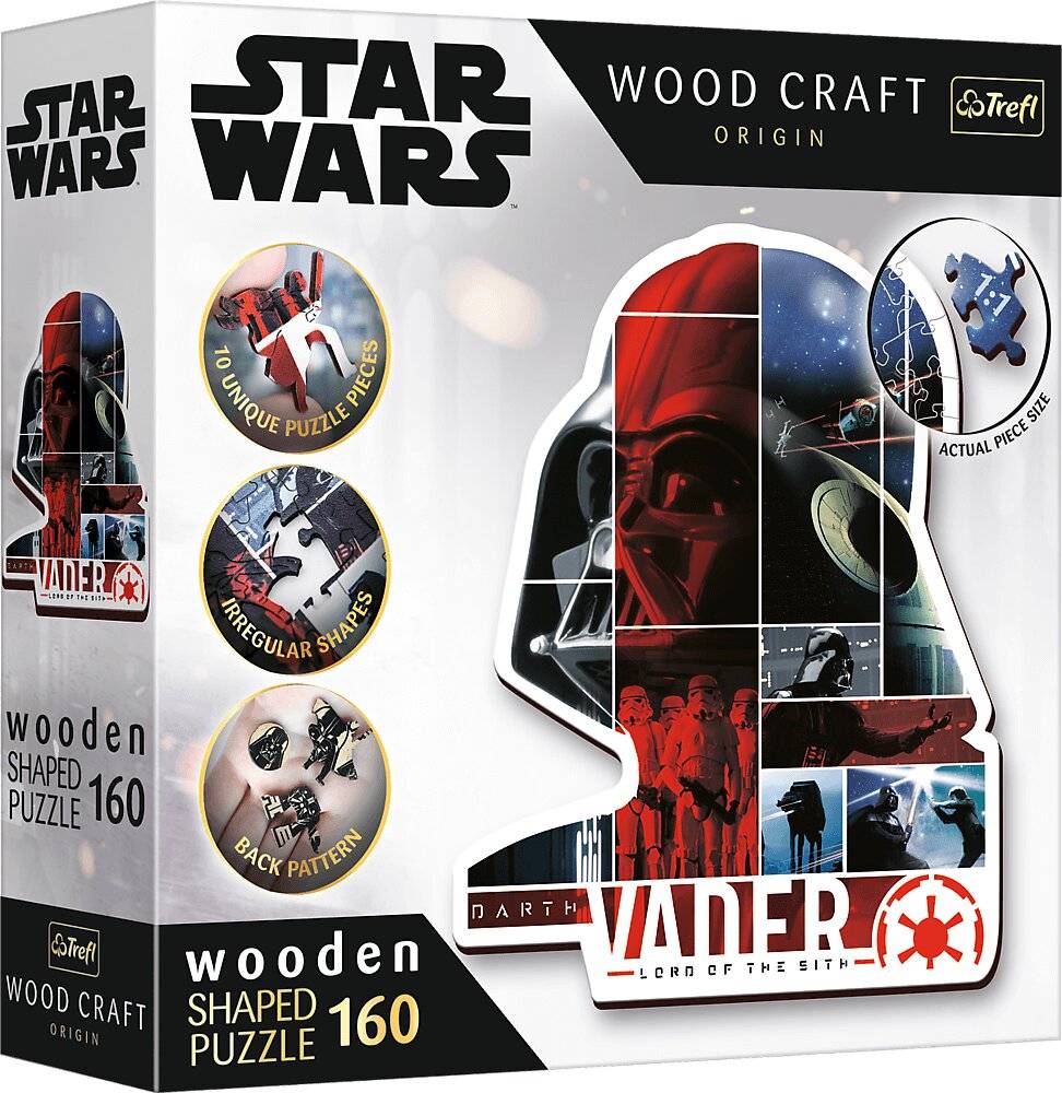 TREFL Wood Craft Origin Puzzle Star Wars: Darth Vader 160 Teile