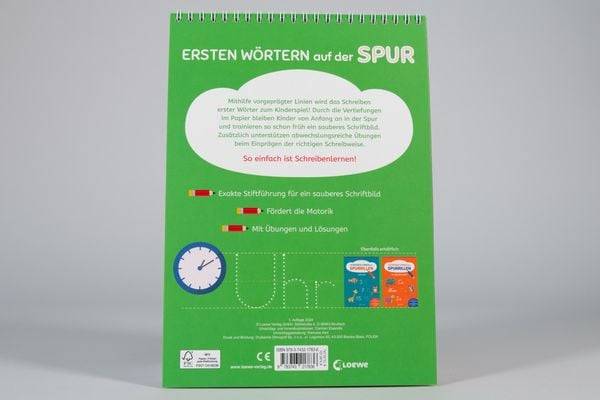 Schreiben lernen mit Spurrillen - Erste Wörter