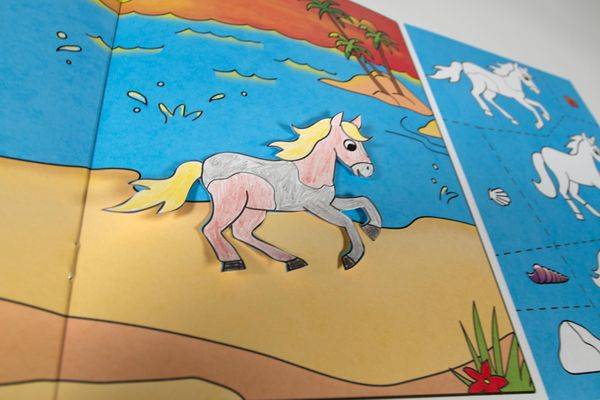 Wir basteln! ab 5 Jahren - Malen, Ausschneiden, Kleben - Pferde