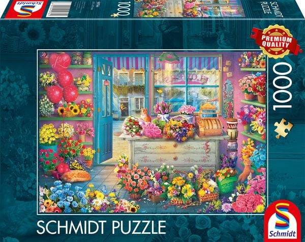Schmidt Spiele - Bunter Blumenladen, 1.000 Teile