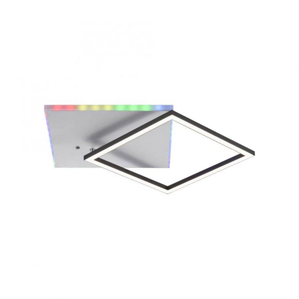 Deckenleuchte dimmbar Wohnzimmerlampe Regenbogen Nachtlicht Deckenlampe Fernbedienung LED, Memory, 1x LED 31W 2200lm 2700-5000 Kelvin, LxBxH