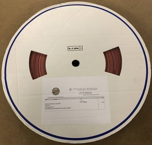 S2401 Größe 25,4mm Schrumpfschlauch (1 x 60m Rolle)