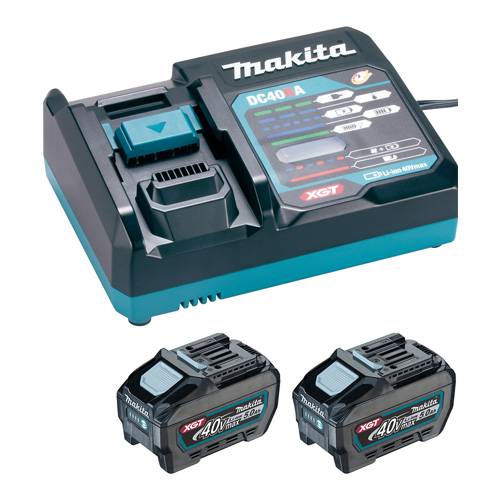 MAKITA 1911V6-0 - Power Source-Kit für XGT-Geräte (40V XGT | 5,0Ah | 2x Akku BL4050F & 1x Schnellladegerät DC40RA)