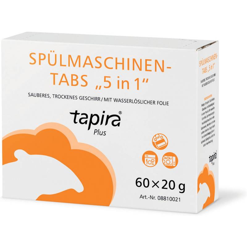 Tapira Plus Spülmaschinentabs 5in1, Kartonverpackung