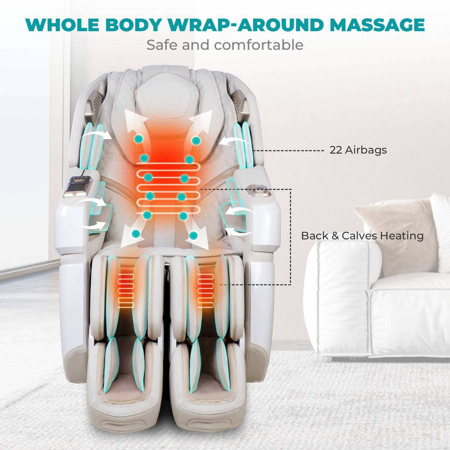 NAIPO Massage Chair NP-R98 Weiss