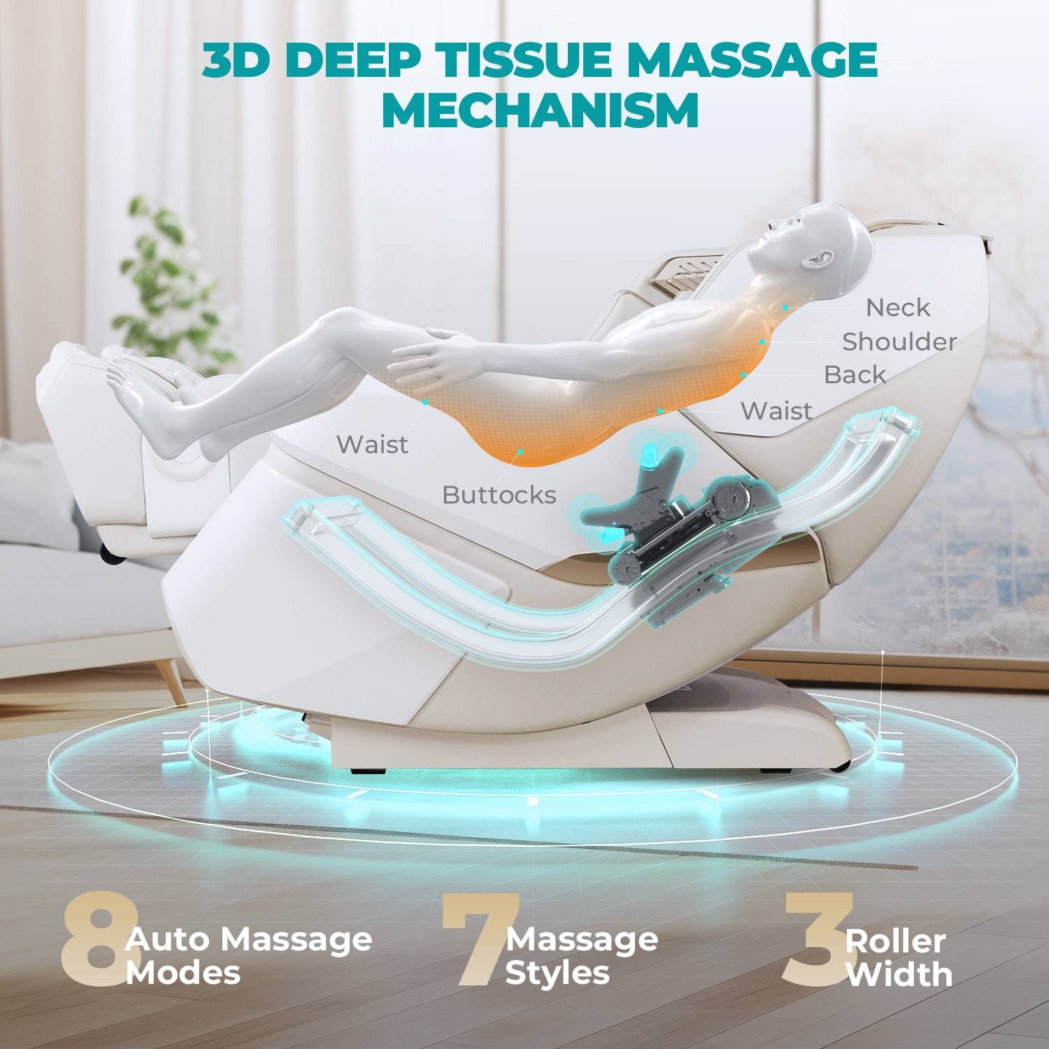 NAIPO Massage Chair NP-R98 Weiss