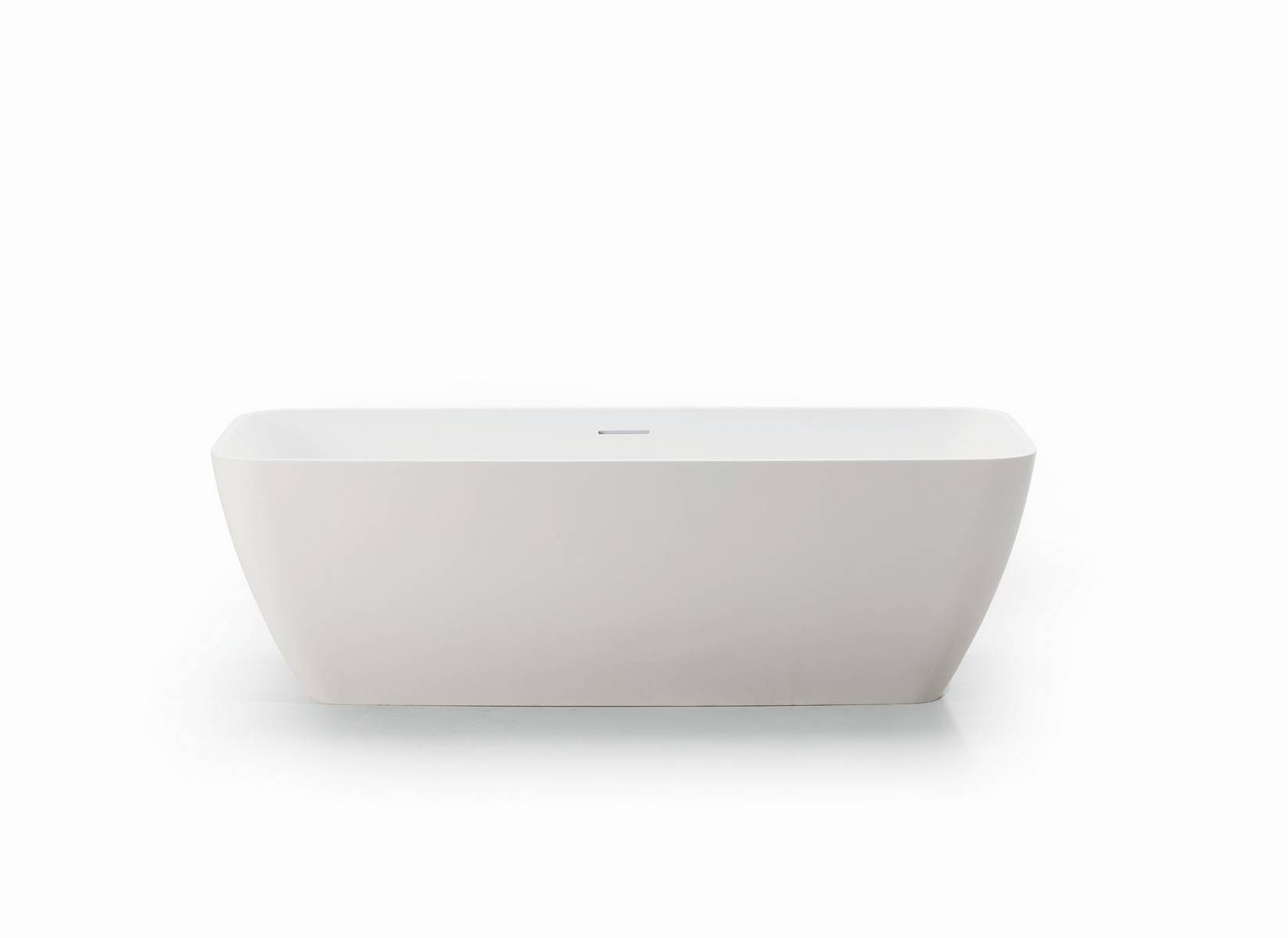 Schröder Badewanne Designwanne Golem OR 180 S 179,5x75x44/56,5 cm cremeweiß matt