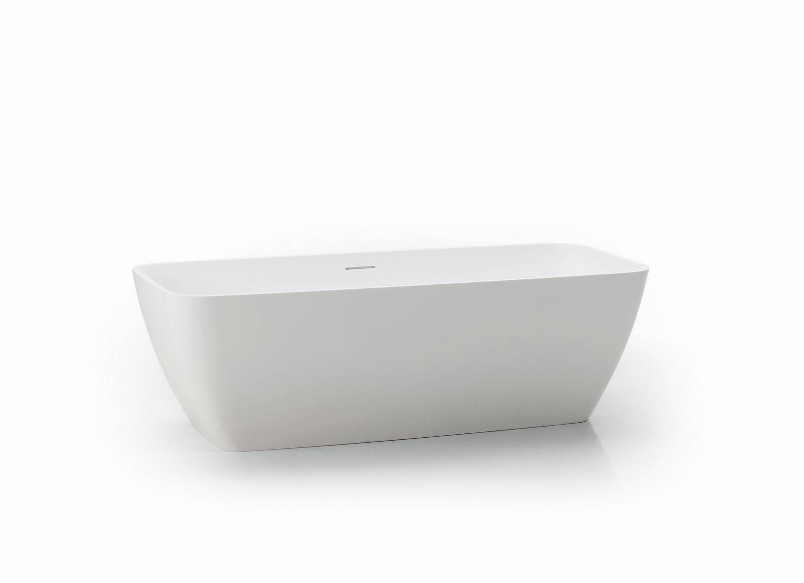 Schröder Badewanne Designwanne Golem OR 180 S 179,5x75x44/56,5 cm cremeweiß matt