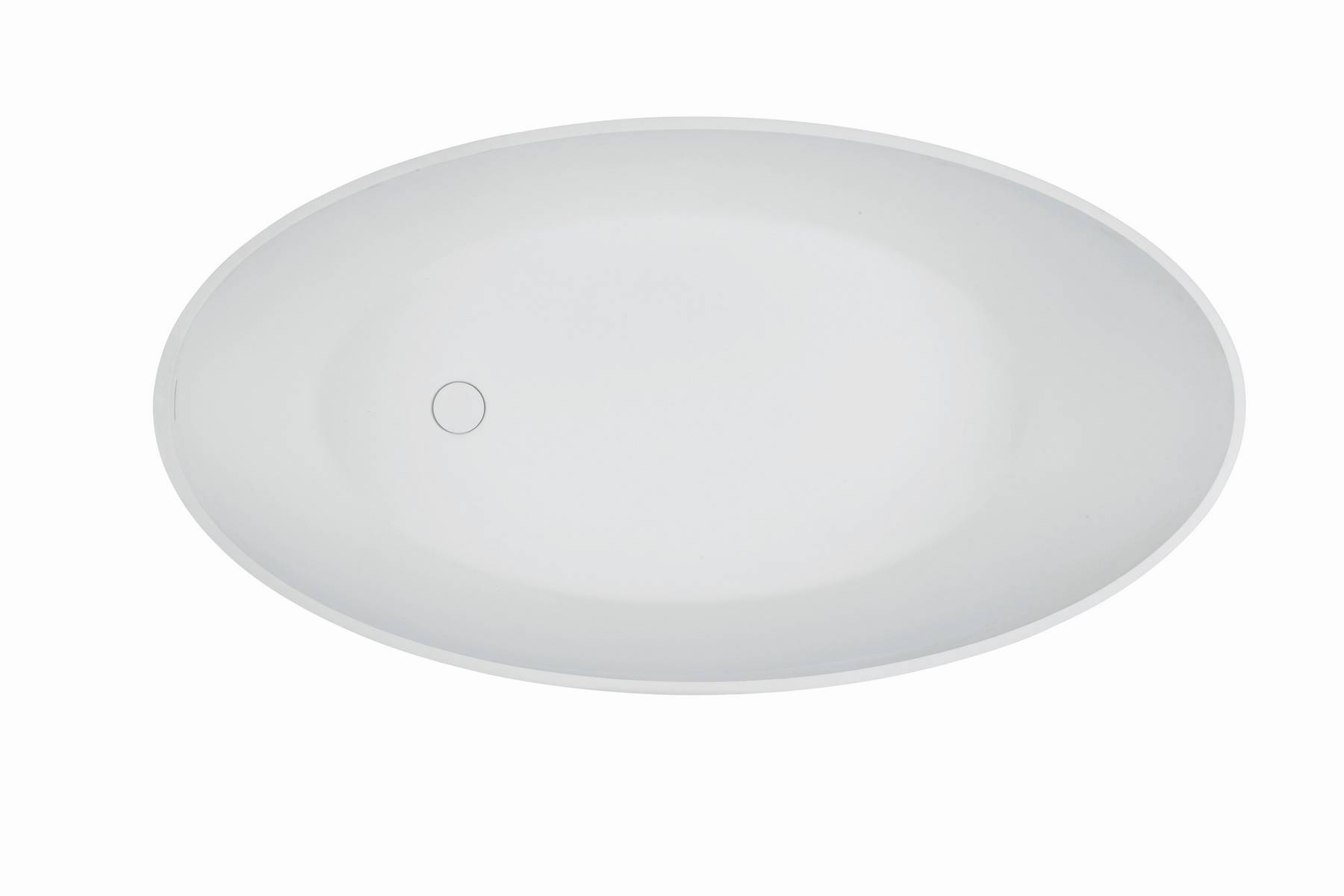 Schröder Badewanne Designwanne Golem E 160 S 160,5x85x46/58 cm cremeweiß matt