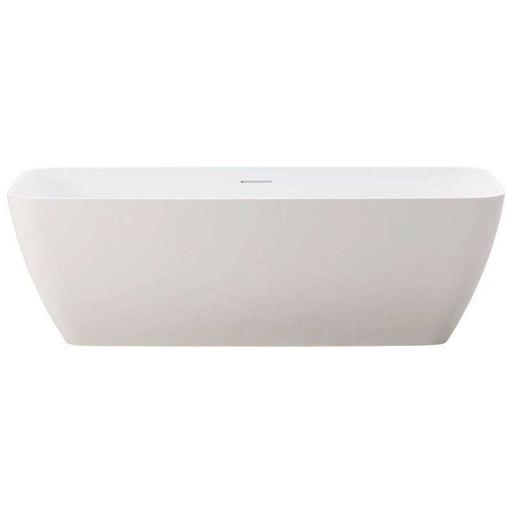 Schröder Badewanne Designwanne Golem OR 160 S 160x75,5x44,5/56,5 cm cremeweiß matt