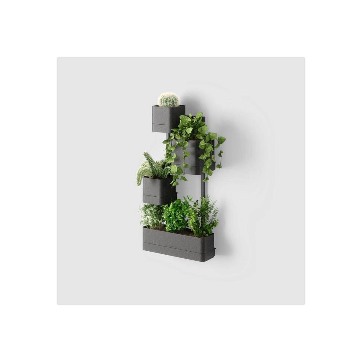 1018767-040 - CUBIKO WALL PLANTER BLACK