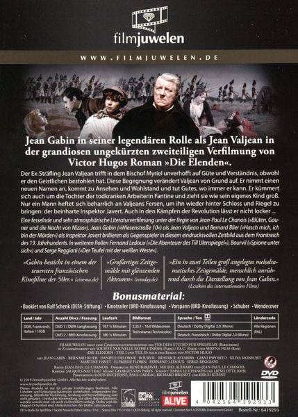 Die Elenden / Die Miserablen - Der legendäre Kino-Zweiteiler (DEFA Filmjuwelen) (2 DVDs)