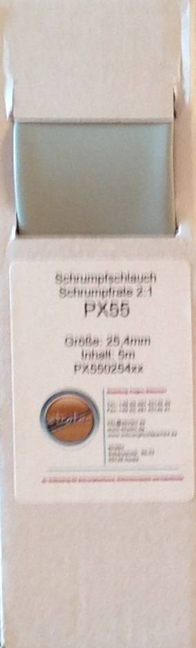 PX55 (2:1) 6,4mm/3,2mm MINIBOX Schrumpfschlauch (12m)