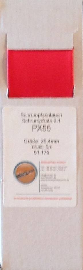PX55 (2:1) 2,4mm/1,2mm MINIBOX Schrumpfschlauch (15m)