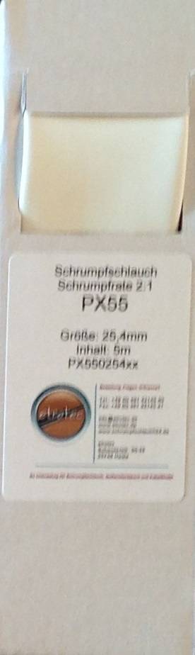 PX55 (2:1) 2,4mm/1,2mm MINIBOX Schrumpfschlauch (15m)