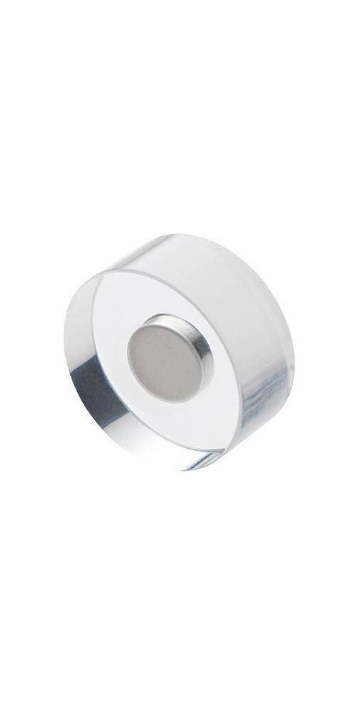 magnetoplan Magnet Design 25 x 11 mm (D. x H) 2,5kg Acryl transparent