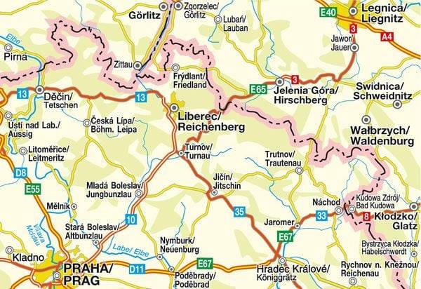 Tschechien CS002/Nord- u. Ostböhmen 1:200 000